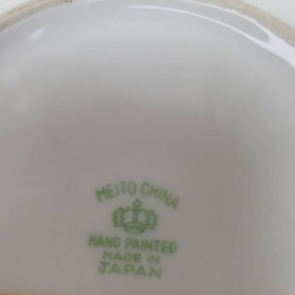 Vintage 30s MEITO CHINA Hand Painted 6" Plate Made in Japan - Picture 3 of 3